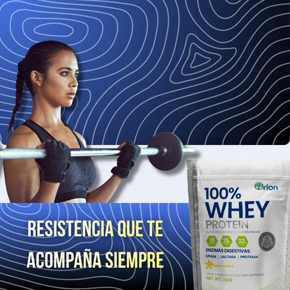 Orion 100% Whey Protein  Enzimas Digestivas 1kg