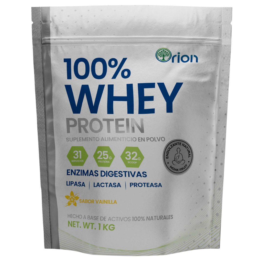 Orion 100% Whey Protein  Enzimas digestivas 1kg