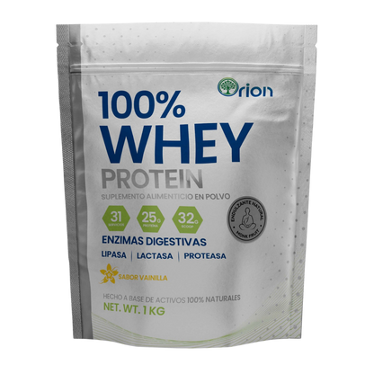 Orion 100% Whey Protein  Enzimas Digestivas 1kg
